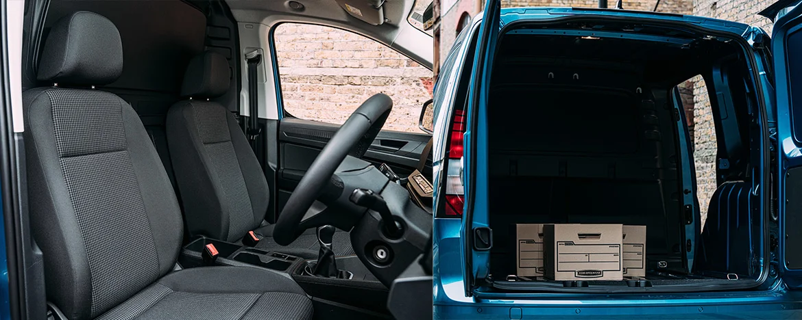 Volkswagen Caddy interior and load space
