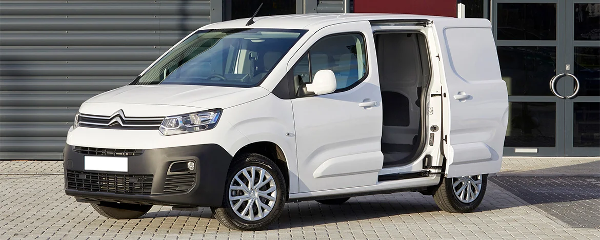 White Citroen Berlingo van